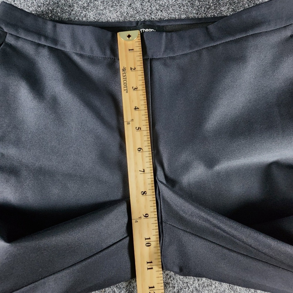 Theory Thaniel Neoteric Black Slim Fit Stretch Ankle Pants Size 4 I077201R - Picture 9 of 9